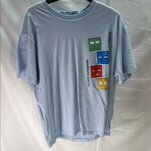 Light Blue Graphic T-Shirt